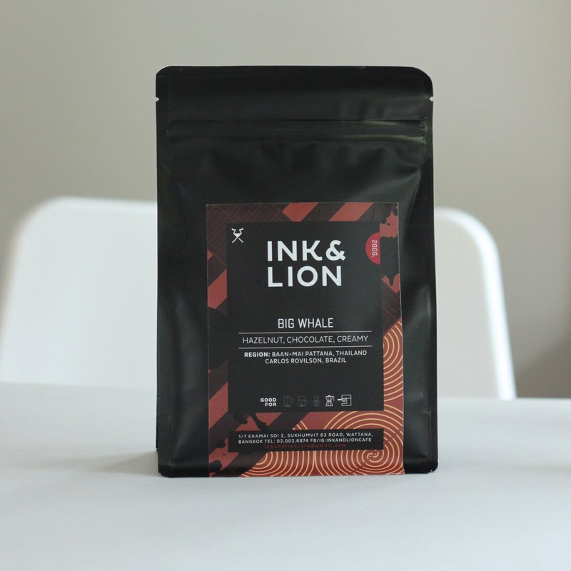 Coffee Bean - Big Whale Espresso Blend - 咖啡/咖啡豆 - 新鮮食材 咖啡色