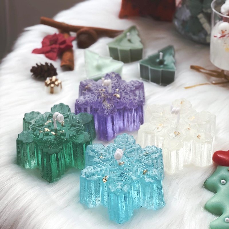 CforCandle Icy Big Snowflake Scented Candle - Candles, Fragrances & Soaps - Other Materials 