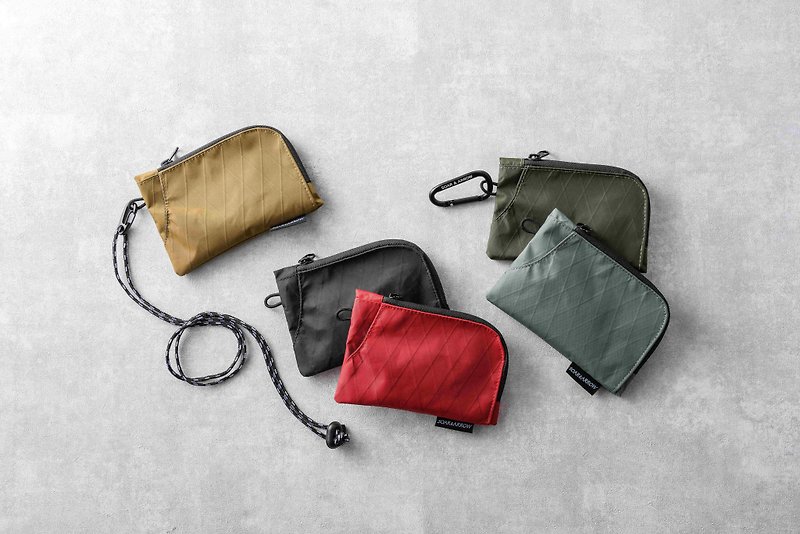 【Soar&Arrow】X-PAC high-performance lightweight waterproof coin purse wallet neck bag - Coin Purses - Other Man-Made Fibers Multicolor