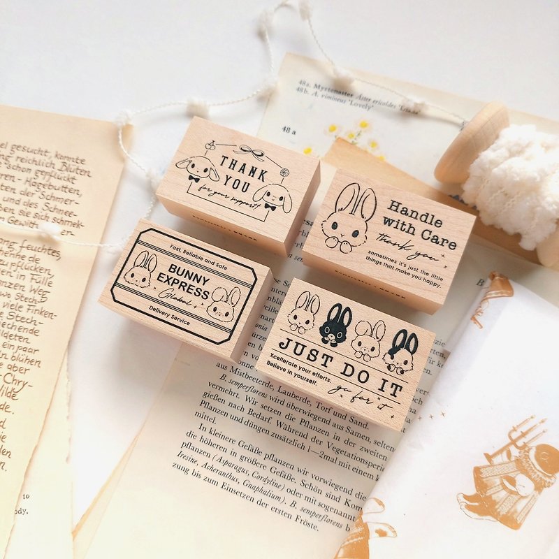 Tutu Text Series Maple Wood Stamp - ตราปั๊ม/สแตมป์/หมึก - ไม้ 