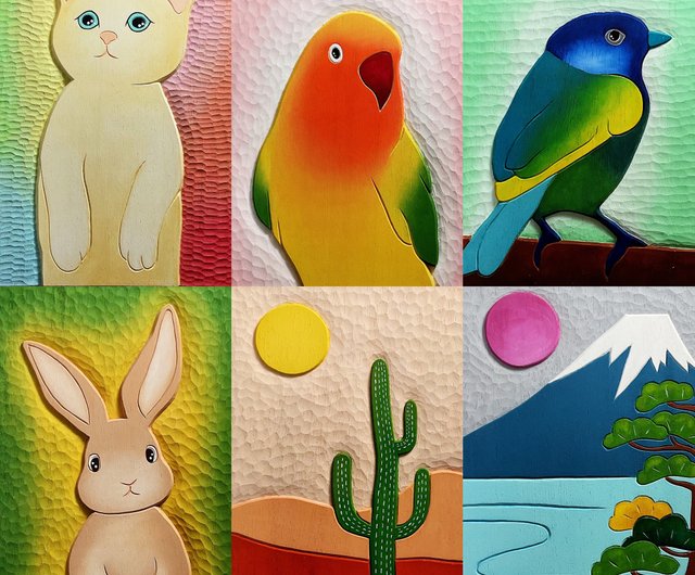 体験・アクティビティ】顔のような絵のレリーフ体験教室 小木林