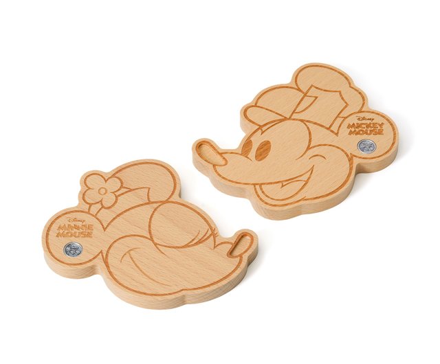 Mickey & Minnie Wood Coaster