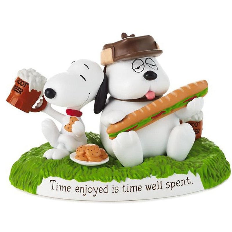 Snoopy film handmade sculpture-leisure time [Hallmark Snoopy handmade sculpture] - Items for Display - Other Materials White
