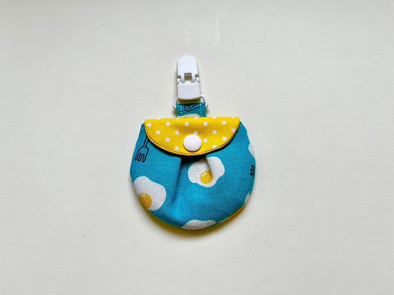 Shaped safety bag with poached eggs - Omamori - Cotton & Hemp Multicolor