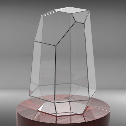 Brillant3d Digital drawing for printing! Stained glass terrarium. Project 3