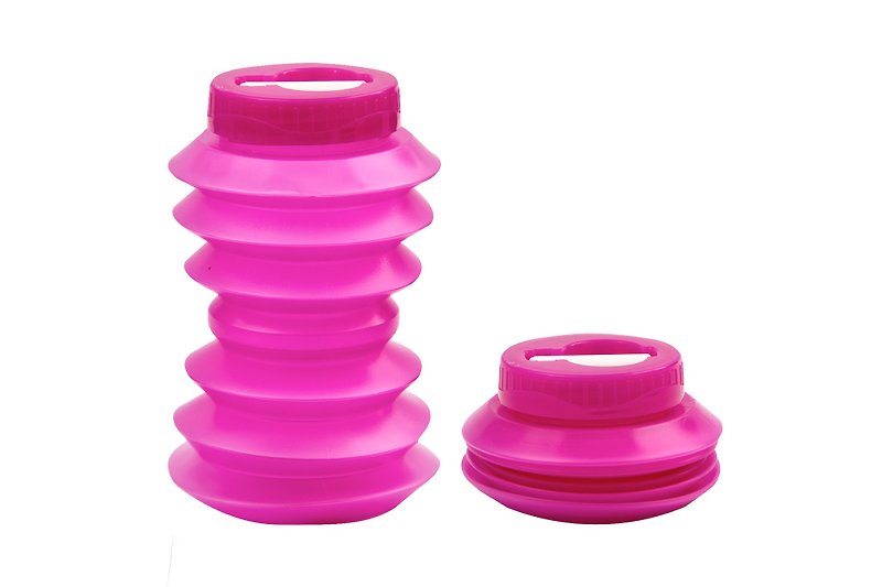 Ohyo│Environmentally friendly retractable water bottle 500ml pink - กระติกน้ำ - พลาสติก สึชมพู