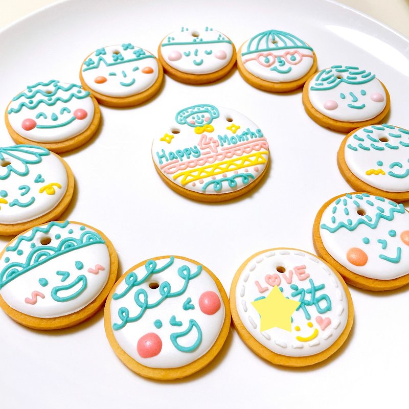 Baby's Doodle Collection Biscuit 12 Piece Set - Handmade Cookies - Fresh Ingredients 