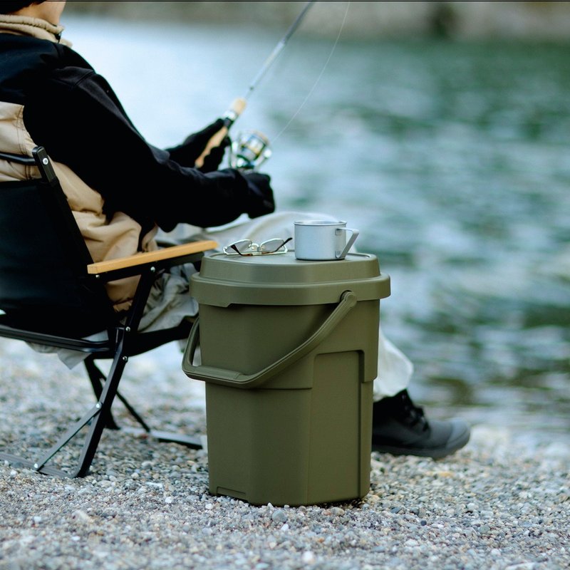 RISU BUCKET CARGO 多功能收納桶 22L - 野餐墊/露營用品 - 塑膠 黑色