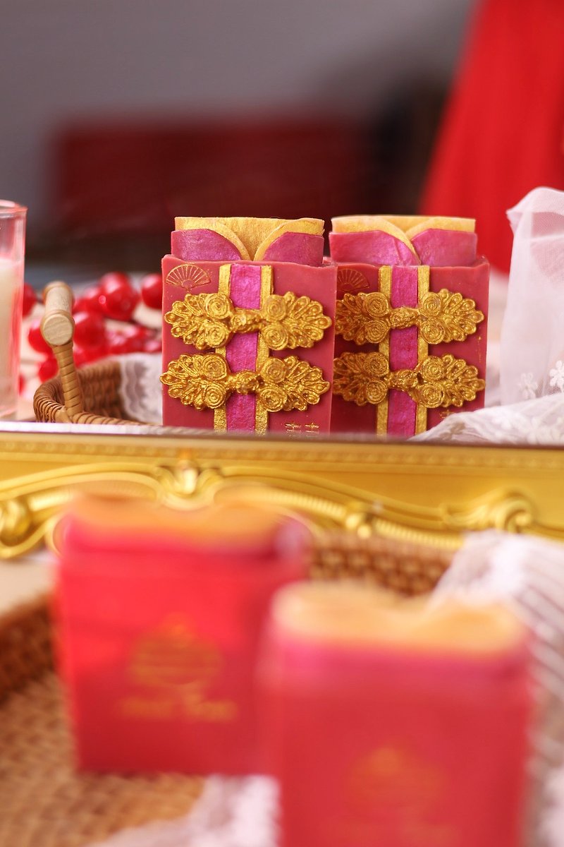 Chinese-style Wedding Soap - Soap - Other Materials Red
