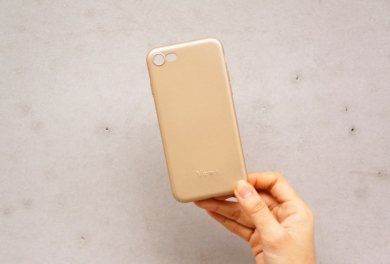 Champagne gold i7/i8/iX/i78 plus mobile phone shell (play convex exclusive) - Phone Cases - Plastic Gold