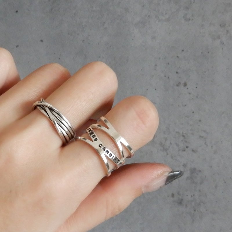 【adjustable】さざ波のリング / silver　R049 - リング・指輪 - スターリングシルバー シルバー