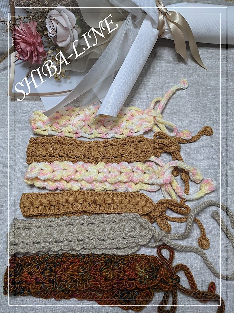【Winter Love】Handmade braided headband - เครื่องประดับผม - ผ้าฝ้าย/ผ้าลินิน 