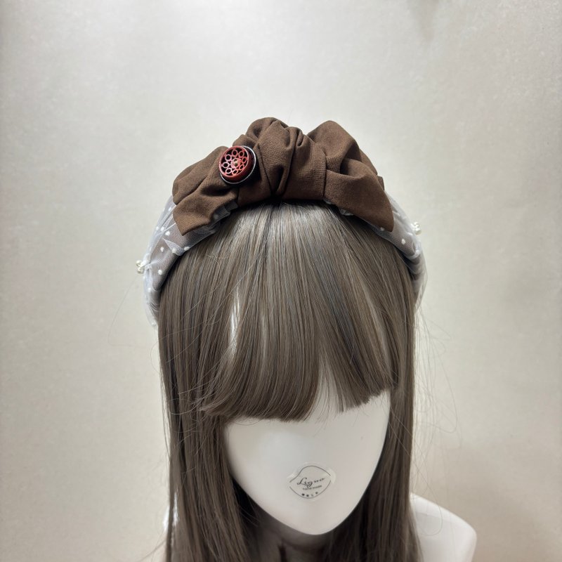 可可咖 | 紗紗髮箍 - 髮夾/髮圈 - 棉．麻 多色