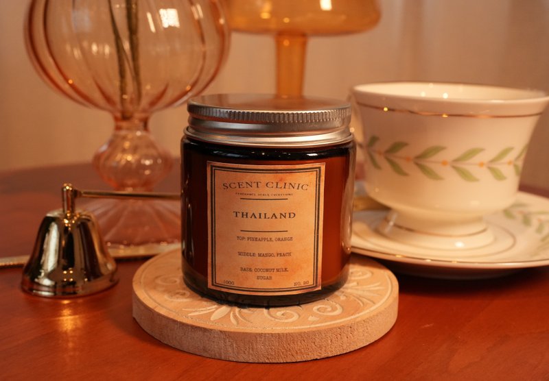 【芒果糯米飯味】No.20 Thailand 泰國 大豆蠟 香薰蠟燭 - 蠟燭/燭台 - 蠟 咖啡色