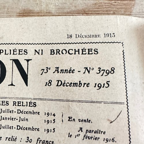 30466 フランス週刊図録 LILLUSTRATION 1915 クリスマス特集号