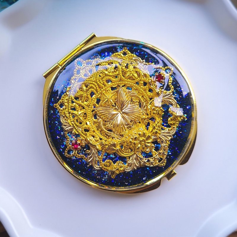 Amber Butterfly Compact Mirror - อื่นๆ - ทองแดงทองเหลือง 