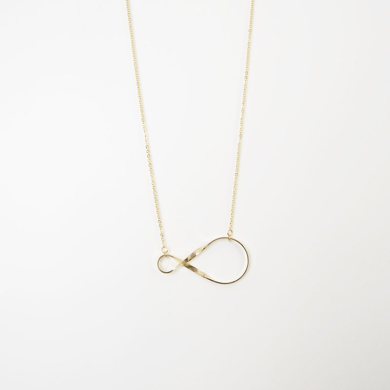 armei 愛。無盡 項鍊 Love 。Infinity Necklace - 頸鏈 - 其他金屬 金色