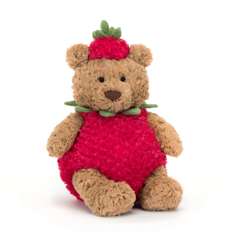 Bartholomew Bear Strawberry 草莓熊麻吉 巴賽羅熊 熊寶貝 - 公仔/玩偶 - 聚酯纖維 紅色