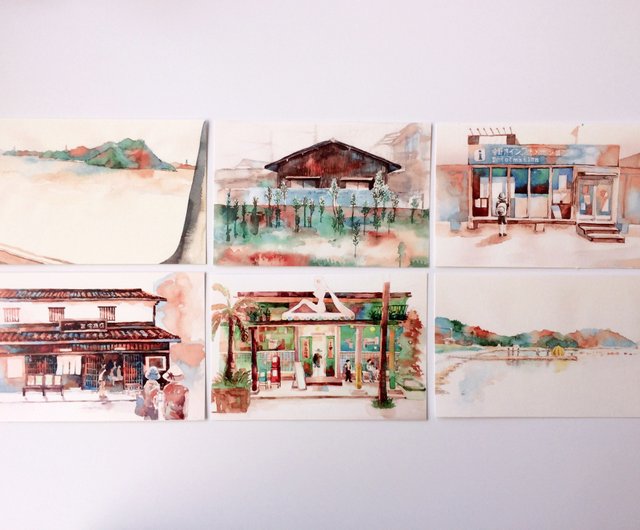 Watercolor Postcard Set