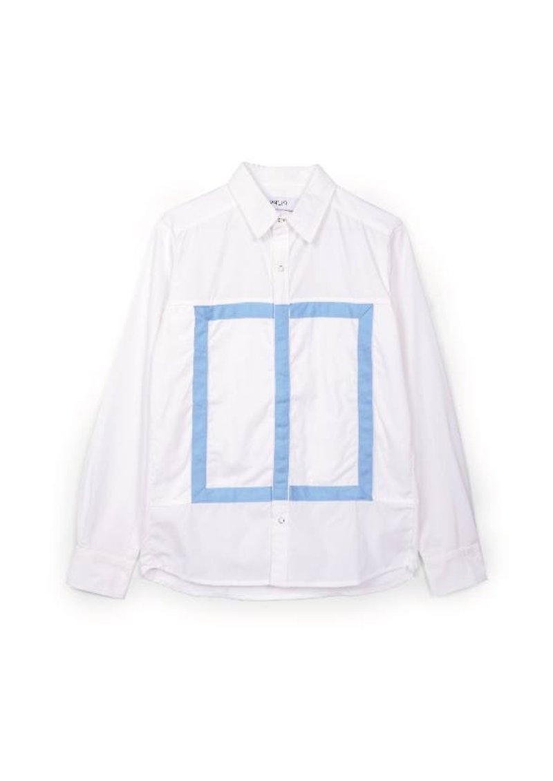 oqLiq - Urban Knight -日襯衫(白) - 男裝 恤衫 - 棉．麻 白色