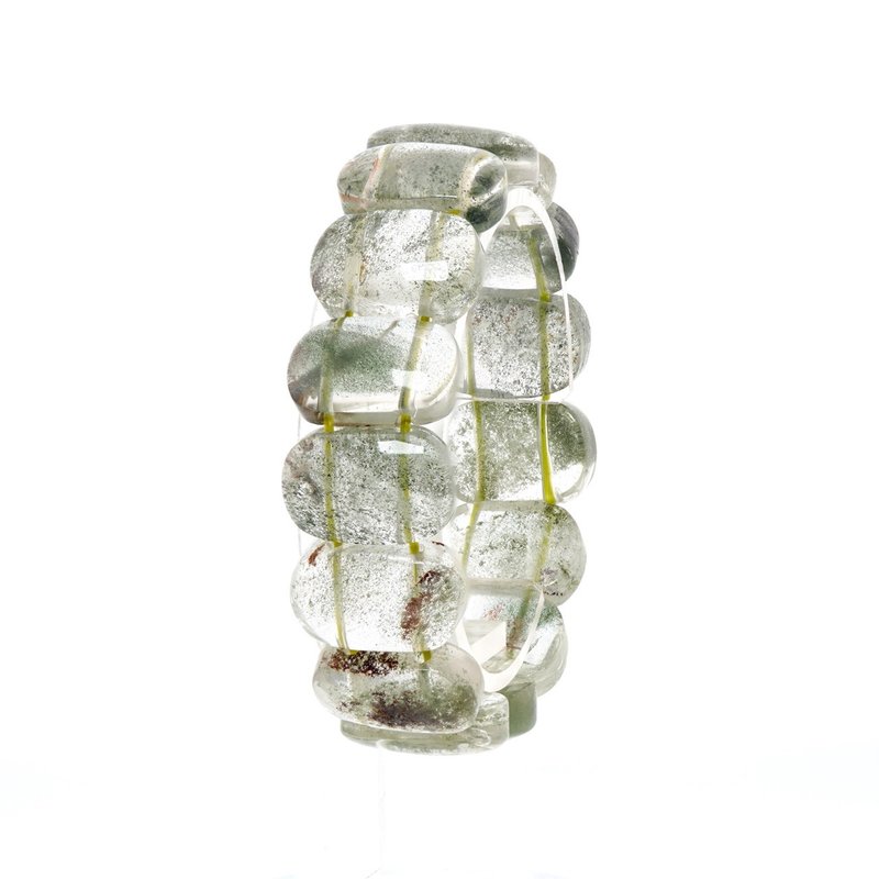 寶麗金珠寶-天然綠幽靈水晶手排 - 手鍊/手環 - 水晶 