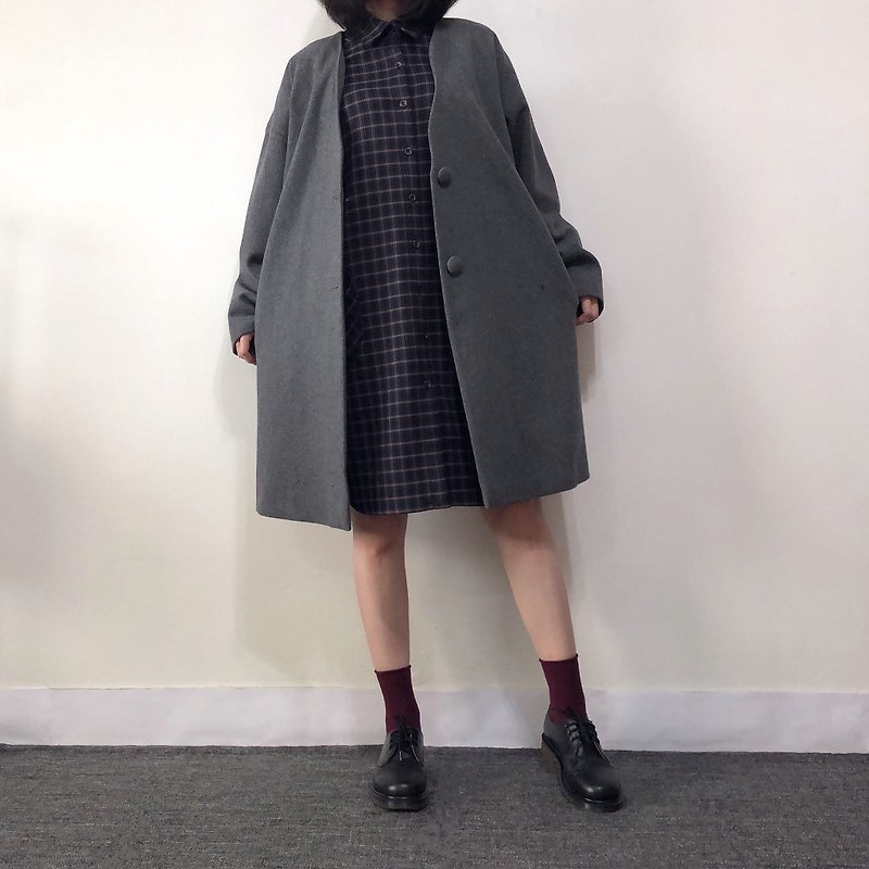 Curvy Gray Coat - Women's Casual & Functional Jackets - Wool Gray