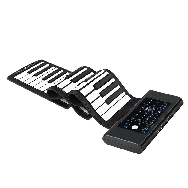 [PINFIS] Hand-rolled 88-key piano smart multi-functional portable electronic keyboard-TP-88 - Guitars & Music Instruments - Plastic Black