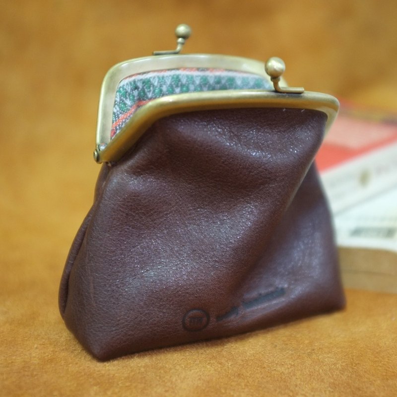Old Shanghai Vintage Gold Card Coin Purse Color: Maverick Dark Coffee - Coin Purses - Genuine Leather Brown
