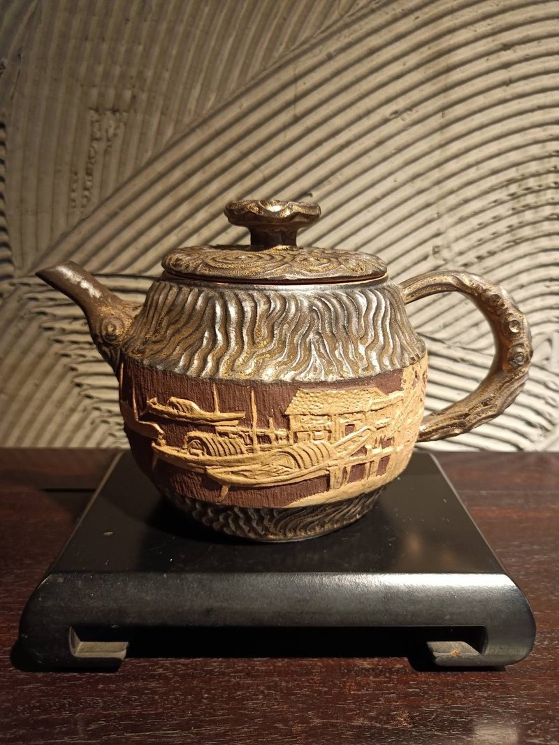 Handmade-Impression of Jiangnan Water Town, My Life as a Pot Artist——Jia Kuan Pot - Teapots & Teacups - Pottery 