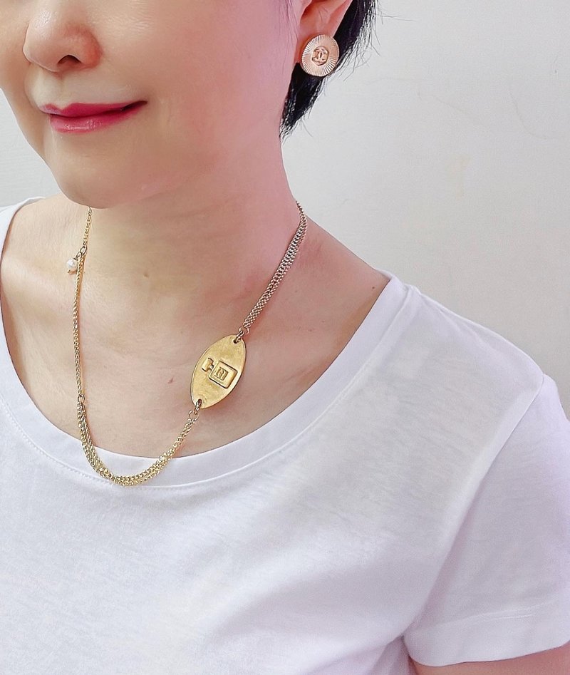 老件新作 Chanel 墜子長鍊 手鍊 Reworked - 項鍊 - 其他金屬 