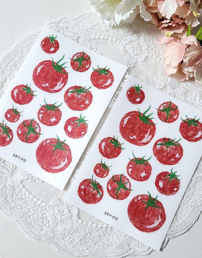 A cool tomato sticker - 貼紙 - 其他材質 