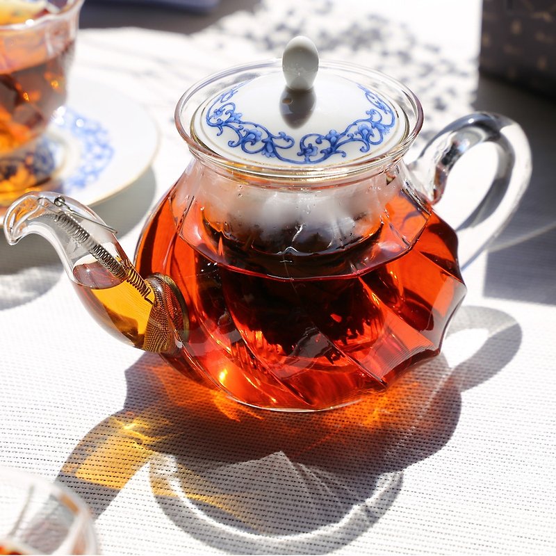 晶豔亞洲花茶壺(700ml) - 茶壺/茶杯/茶具 - 玻璃 藍色