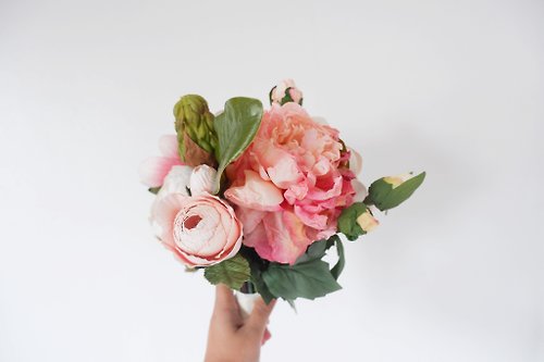 petalsdesignstudio Pink flower bouquet, wedding bouquet, bridal bouquet