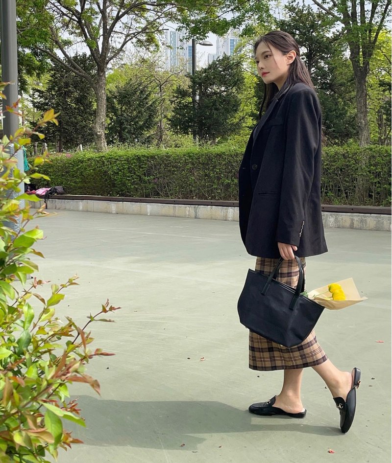 MAKE:D Recycle Nylon Black Mini Tote Bag - 手提包/手提袋 - 尼龍 黑色