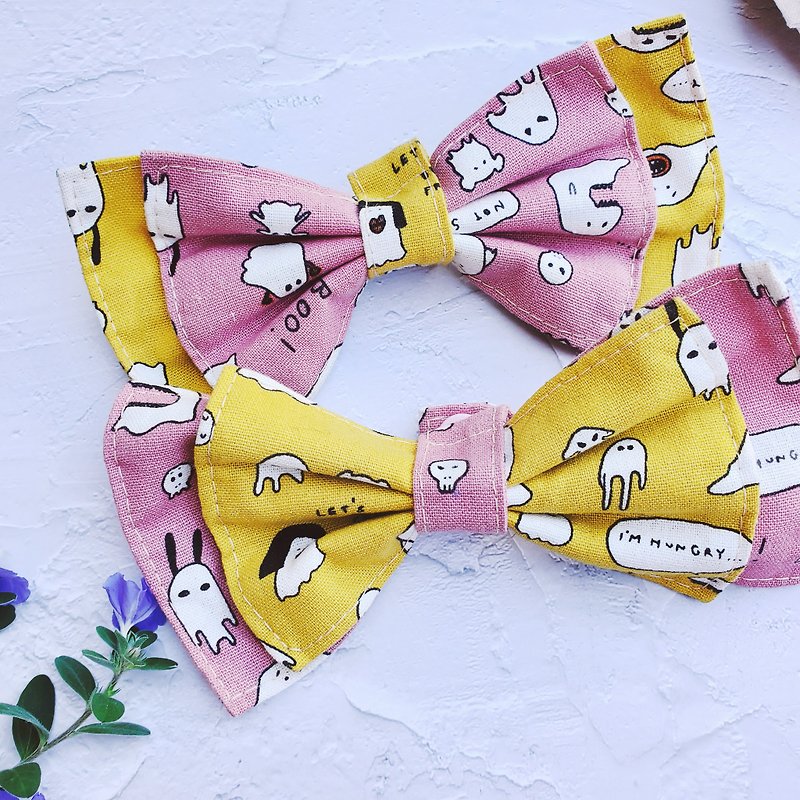 [Bow Knot Scarf] Elf, Ghost, Pet Scarf, Child Scarf, Bow Knot - Clothing & Accessories - Cotton & Hemp 