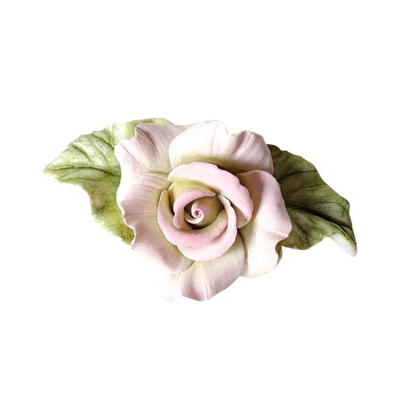 雙葉玫瑰花 黏土創作 ATO17 - 擺飾/家飾品 - 黏土 