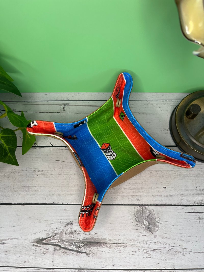 Fishing Net Color Tray - Taiwanese Fabric - Storage - Cotton & Hemp Multicolor