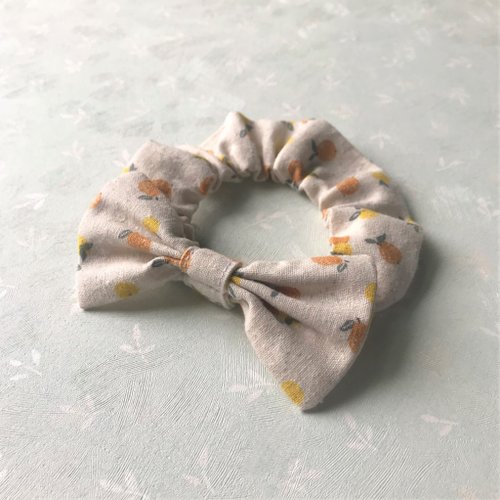 犬貓首輪製作所 蝴蝶結鬆緊項圈 寵物領結 bow tie -- 蜜柑 S號(現貨2)