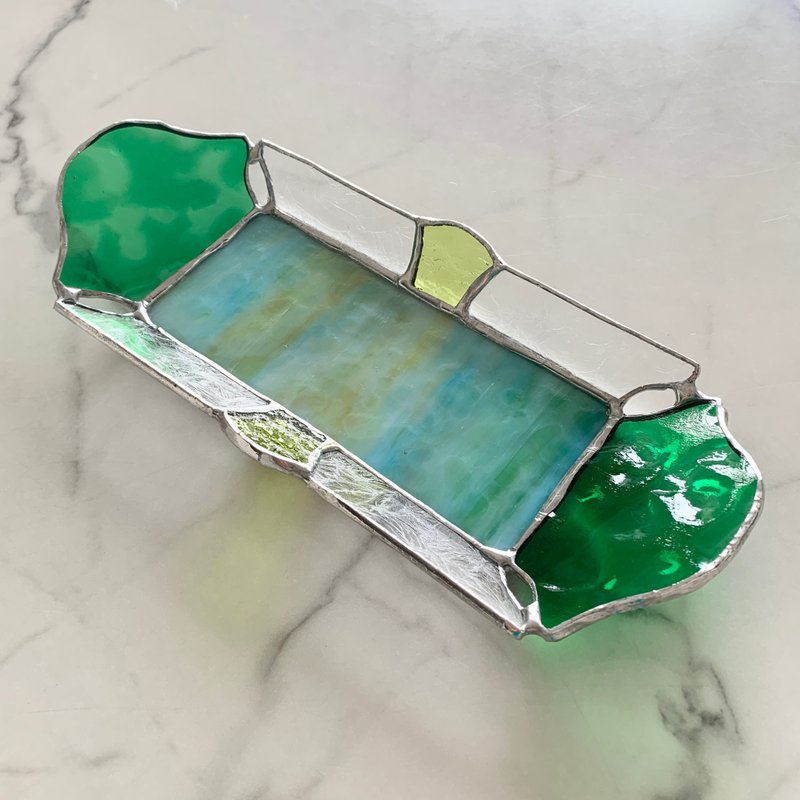ジュエリートレイ Sea green - 擺飾/家飾品 - 玻璃 綠色