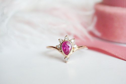 roseandmarry Natural Ruby Silver925 Ring, Promise ring , Gift for her.
