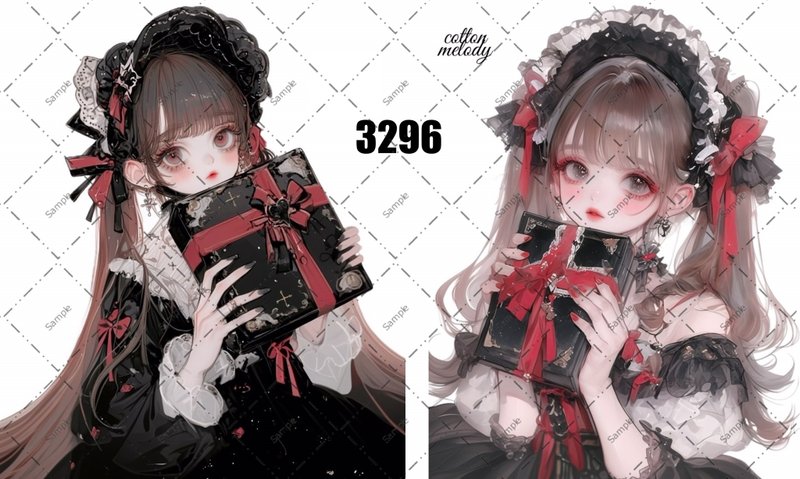 original sticker no.3296 人物ステッカー オリジナルステッカー オリジナル人物ステッカー 装飾ステッカー cotton melody - 貼紙 - 紙 