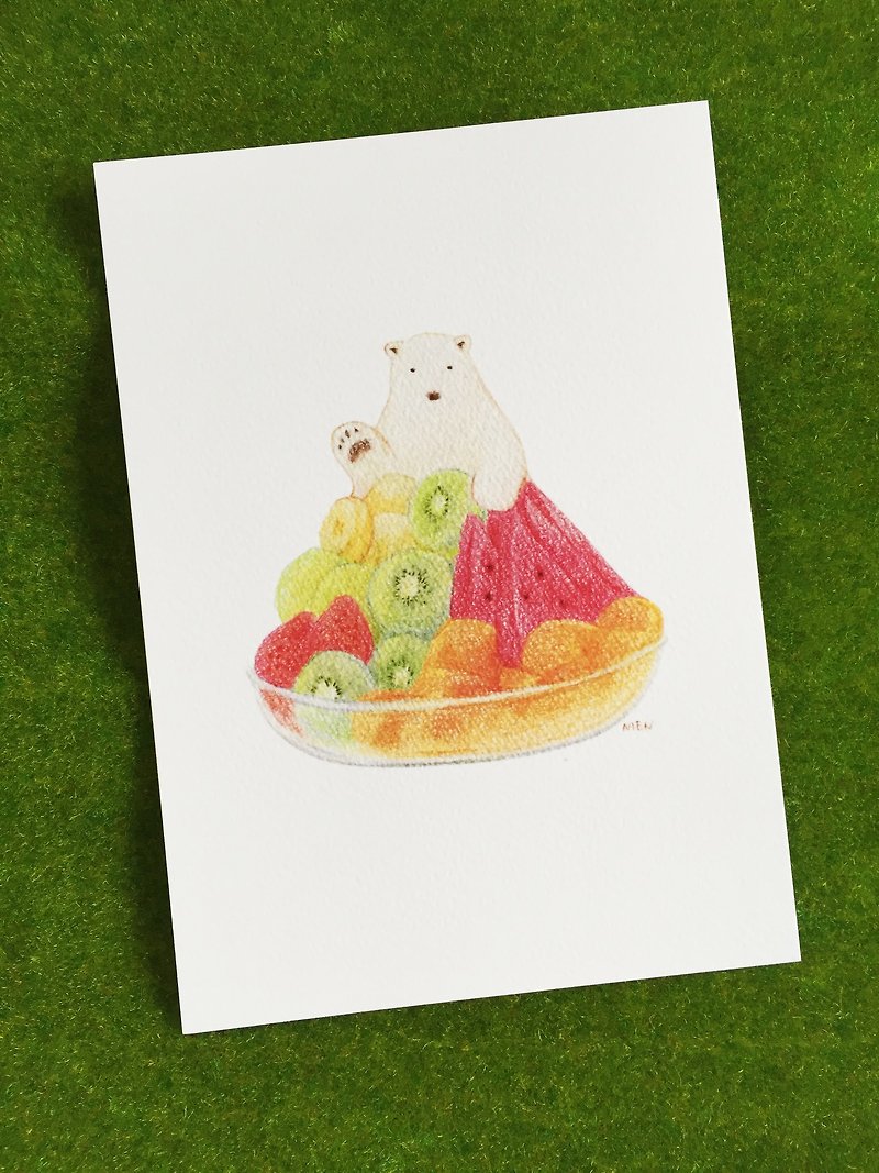 Fruit ice - postcard - Cards & Postcards - Paper 