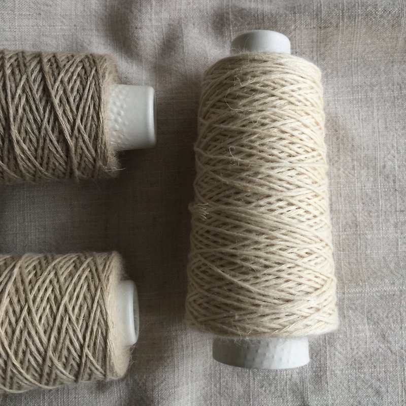 Immaculate-day limit for hand woven twine Ivory Wire - เย็บปัก/ถักทอ/ใยขนแกะ - ผ้าฝ้าย/ผ้าลินิน 
