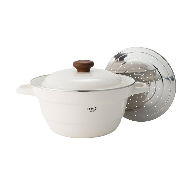 All In One系列 琺瑯鋼雙耳萬用鍋 27cm 白色 - 廚具 - 琺瑯 