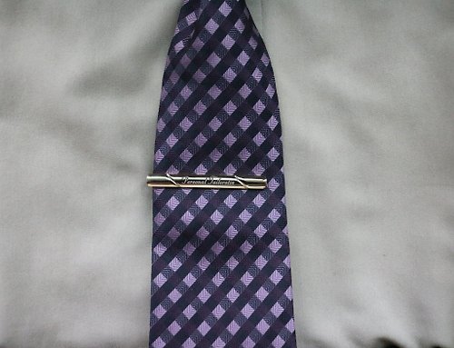 壞紳士 黃銅簡約設計領帶夾免費刻字設計Tie clip