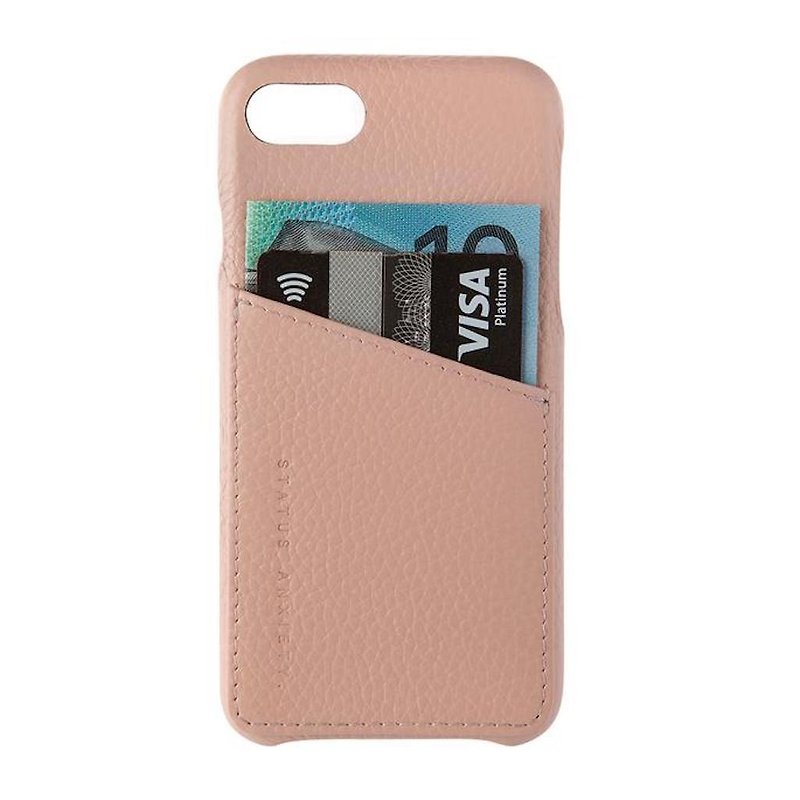 HUNTER AND FOX iPhone case_Dusty Pink / light pink - Phone Cases - Genuine Leather Pink