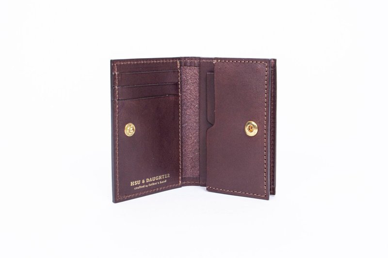 Multi-layer three-dimensional card holder | Leather customization | Customized typing | Card storage | Business card holder | Wallet | Genuine leather - Wallets - Genuine Leather 