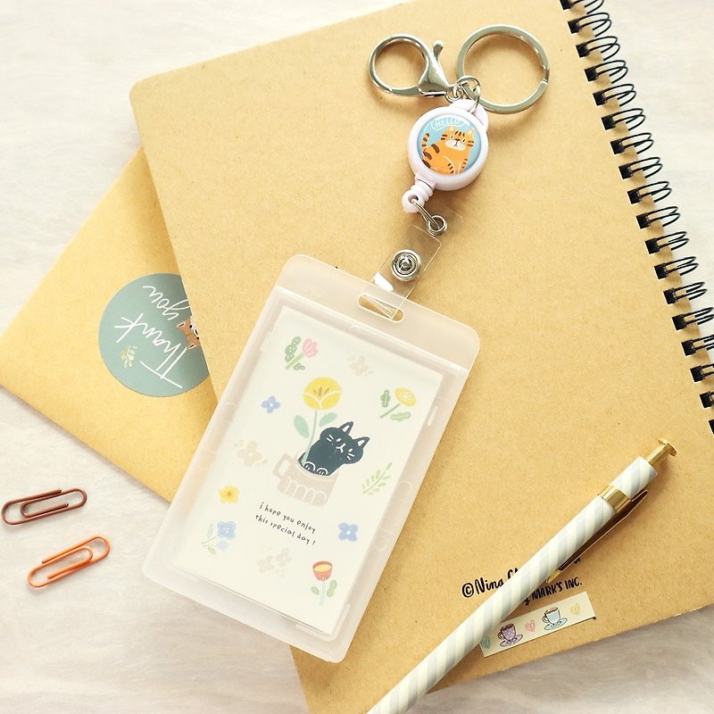 Good things life x Chai Zhisuke / 360 retractable ID card holder set - straight (4 pictures) - Other - Plastic 