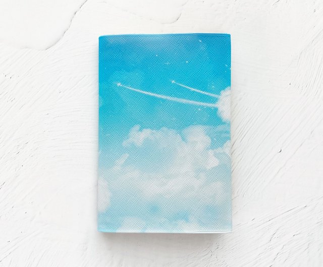 ブックカバー 飛行機雲 / 本 BOOK 文庫本 空 青空 飛行機 雲