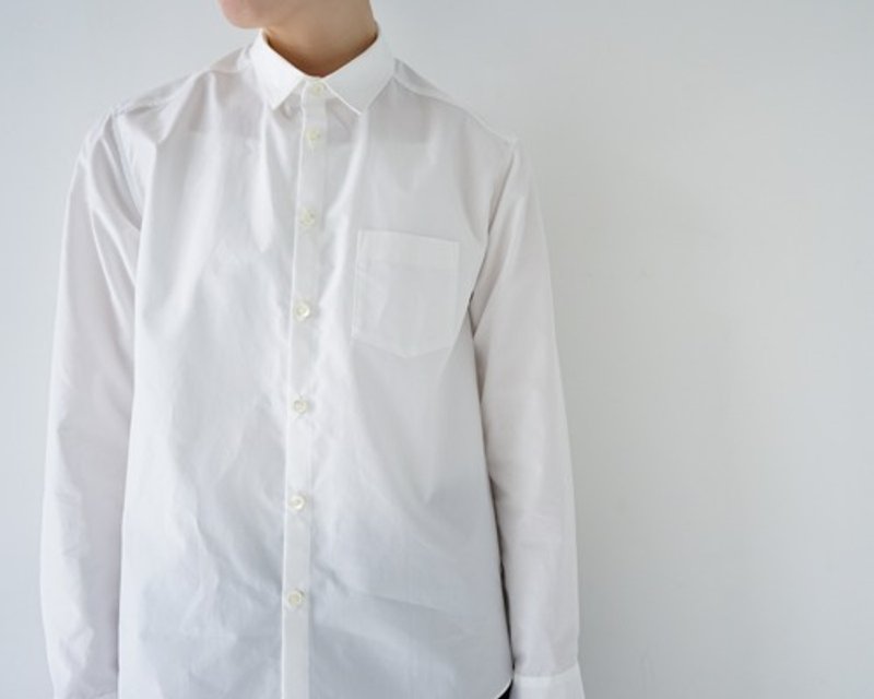 Egyptian cotton Giza cotton/giza88cotton/standard shirt/off white - Women's Tops - Other Materials 